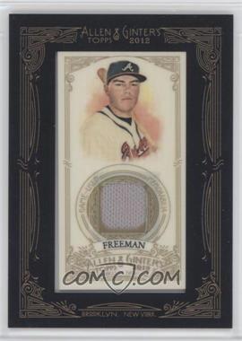 2012 Topps Allen & Ginter's - Framed Mini Relics #AGR-FF - Freddie Freeman