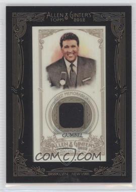 2012 Topps Allen & Ginter's - Framed Mini Relics #AGR-GG - Greg Gumbel