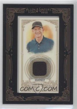 2012 Topps Allen & Ginter's - Framed Mini Relics #AGR-HH - Hank Haney