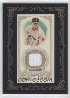 2012 Topps Allen & Ginter's - Framed Mini Relics #AGR-JPA - Jonathan Papelbon