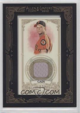 2012 Topps Allen & Ginter's - Framed Mini Relics #AGR-MCN - Matt Cain