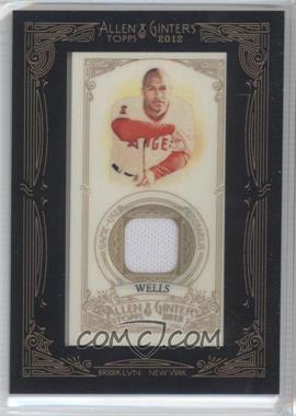 2012 Topps Allen & Ginter's - Framed Mini Relics #AGR-VW - Vernon Wells