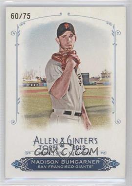 2012 Topps Allen & Ginter's - Rip Cards - Ripped #RC58 - Madison Bumgarner /75