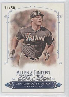 2012 Topps Allen & Ginter's - Rip Cards - Ripped #RC62 - Giancarlo Stanton /50