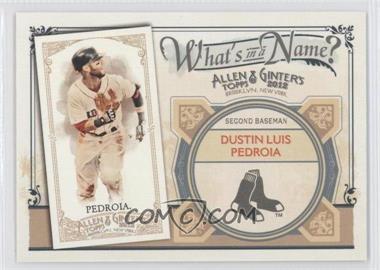 2012 Topps Allen & Ginter's - What's in a Name? #WIN17 - Dustin Pedroia