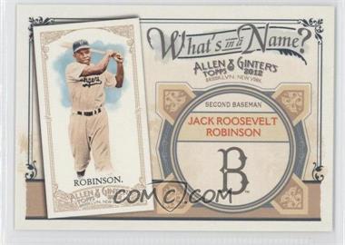 2012 Topps Allen & Ginter's - What's in a Name? #WIN21 - Jackie Robinson