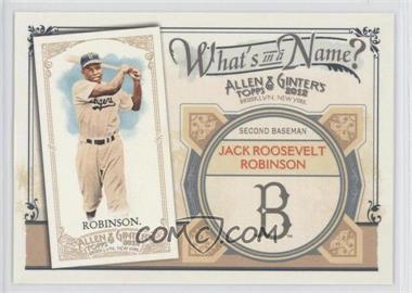 2012 Topps Allen & Ginter's - What's in a Name? #WIN21 - Jackie Robinson