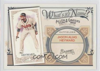2012 Topps Allen & Ginter's - What's in a Name? #WIN37 - Jason Heyward