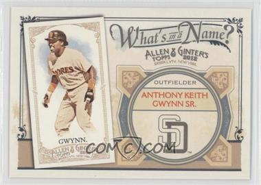 2012 Topps Allen & Ginter's - What's in a Name? #WIN48 - Tony Gwynn