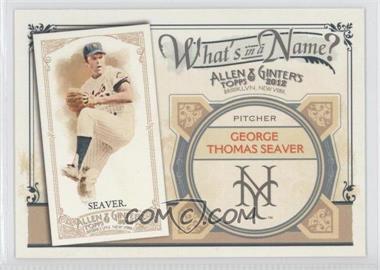 2012 Topps Allen & Ginter's - What's in a Name? #WIN74 - Tom Seaver