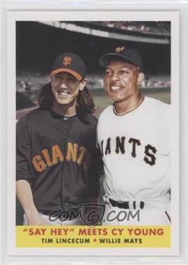 2012 Topps Archives - 1958 Duos #58-LM - Tim Lincecum, Willie Mays