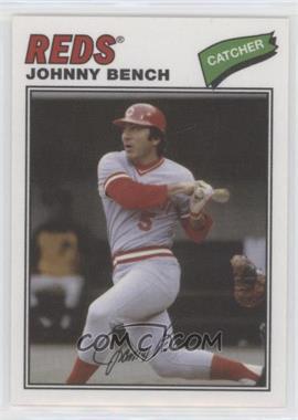 2012 Topps Archives - 1977 Cloth Patches #77C-JB - Johnny Bench