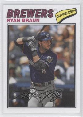 2012 Topps Archives - 1977 Cloth Patches #77C-RB - Ryan Braun