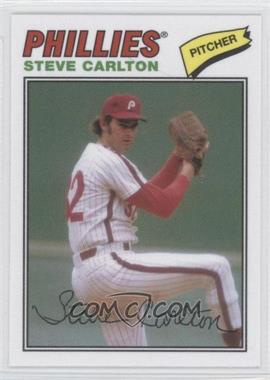 2012 Topps Archives - 1977 Cloth Patches #77C-SC - Steve Carlton