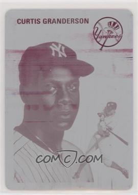 2012 Topps Archives - [Base] - Printing Plate Magenta #11 - Curtis Granderson /1