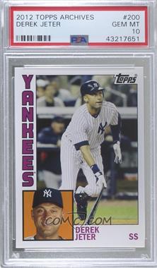 2012 Topps Archives - [Base] #200 - Derek Jeter [PSA 10 GEM MT]