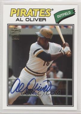 2012 Topps Archives - Fan Favorites Autographs #FFA-AO - Al Oliver