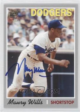 2012 Topps Archives - Fan Favorites Autographs #FFA-MW - Maury Wills