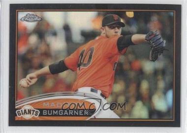 2012 Topps Chrome - [Base] - Black Refractor #102 - Madison Bumgarner /100