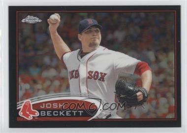 2012 Topps Chrome - [Base] - Black Refractor #115 - Josh Beckett /100