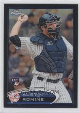 2012 Topps Chrome - [Base] - Black Refractor #156 - Austin Romine /100