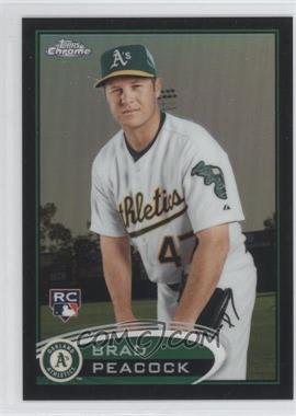 2012 Topps Chrome - [Base] - Black Refractor #163 - Brad Peacock /100