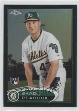 2012 Topps Chrome - [Base] - Black Refractor #163 - Brad Peacock /100