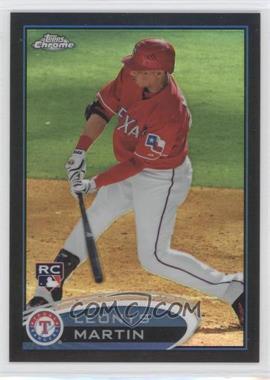 2012 Topps Chrome - [Base] - Black Refractor #175 - Leonys Martin /100