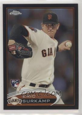 2012 Topps Chrome - [Base] - Black Refractor #181 - Eric Surkamp /100