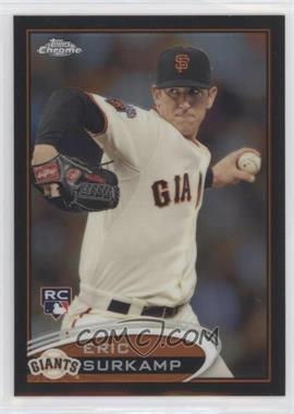 2012 Topps Chrome - [Base] - Black Refractor #181 - Eric Surkamp /100