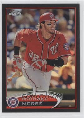 2012 Topps Chrome - [Base] - Black Refractor #62 - Mike Morse /100