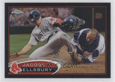 2012 Topps Chrome - [Base] - Black Refractor #87 - Jacoby Ellsbury /100