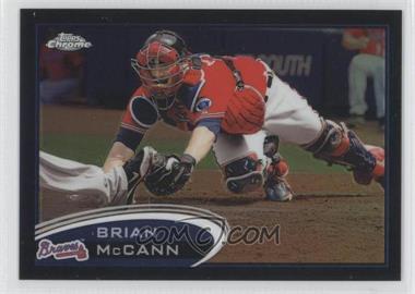 2012 Topps Chrome - [Base] - Black Refractor #9 - Brian McCann /100