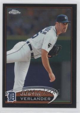 2012 Topps Chrome - [Base] - Black Refractor #93 - Justin Verlander /100