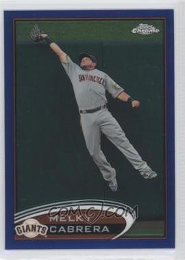 2012 Topps Chrome - [Base] - Blue Refractor #134 - Melky Cabrera /199