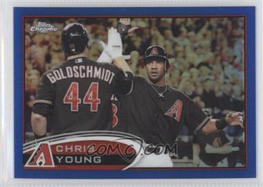 2012 Topps Chrome - [Base] - Blue Refractor #145 - Chris Young /199
