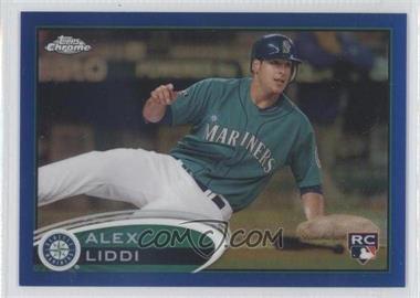 2012 Topps Chrome - [Base] - Blue Refractor #152 - Alex Liddi /199