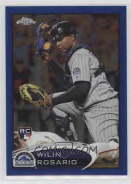 2012 Topps Chrome - [Base] - Blue Refractor #165 - Wilin Rosario /199