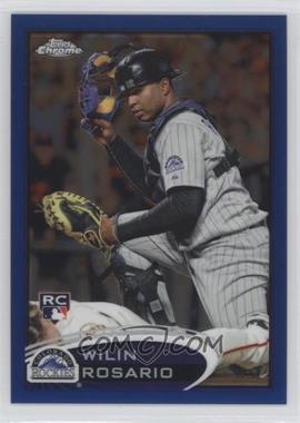 2012 Topps Chrome - [Base] - Blue Refractor #165 - Wilin Rosario /199