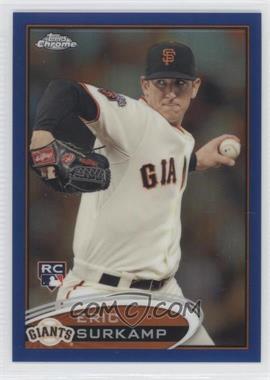 2012 Topps Chrome - [Base] - Blue Refractor #181 - Eric Surkamp /199