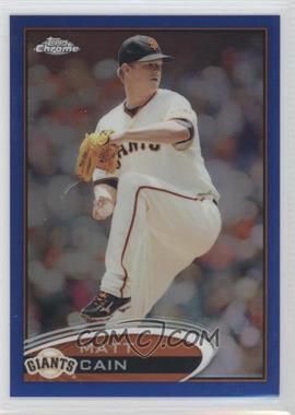 2012 Topps Chrome - [Base] - Blue Refractor #48 - Matt Cain /199