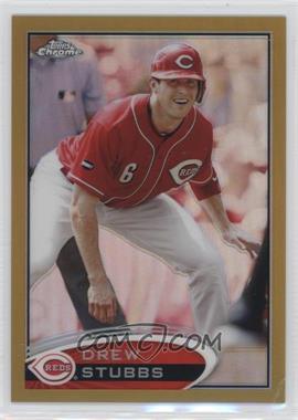 2012 Topps Chrome - [Base] - Gold Refractor #135 - Drew Stubbs /50