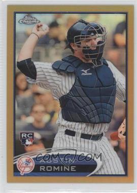 2012 Topps Chrome - [Base] - Gold Refractor #156 - Austin Romine /50