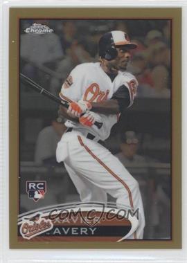 2012 Topps Chrome - [Base] - Gold Refractor #189 - Xavier Avery /50