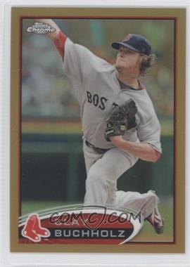 2012 Topps Chrome - [Base] - Gold Refractor #23 - Clay Buchholz /50