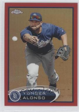 2012 Topps Chrome - [Base] - Red Refractor #101 - Yonder Alonso /25