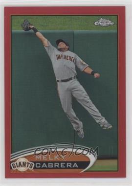 2012 Topps Chrome - [Base] - Red Refractor #134 - Melky Cabrera /25