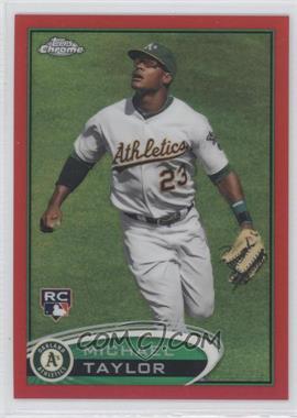 2012 Topps Chrome - [Base] - Red Refractor #171 - Michael Taylor /25