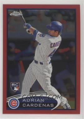 2012 Topps Chrome - [Base] - Red Refractor #187 - Adrian Cardenas /25