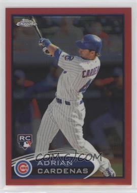 2012 Topps Chrome - [Base] - Red Refractor #187 - Adrian Cardenas /25